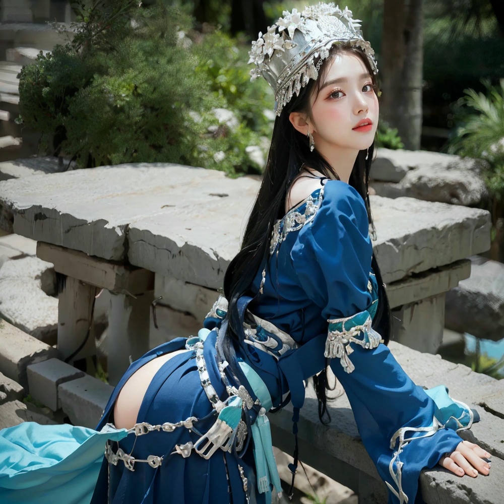 Collection - Regal Beauty in Enchanted Forest The Majestic Queen of the Realm -