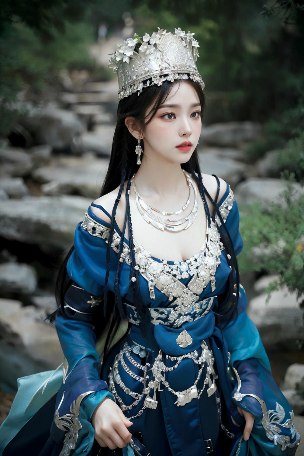 Collection - Regal Beauty in Enchanted Forest The Majestic Queen of the Realm -