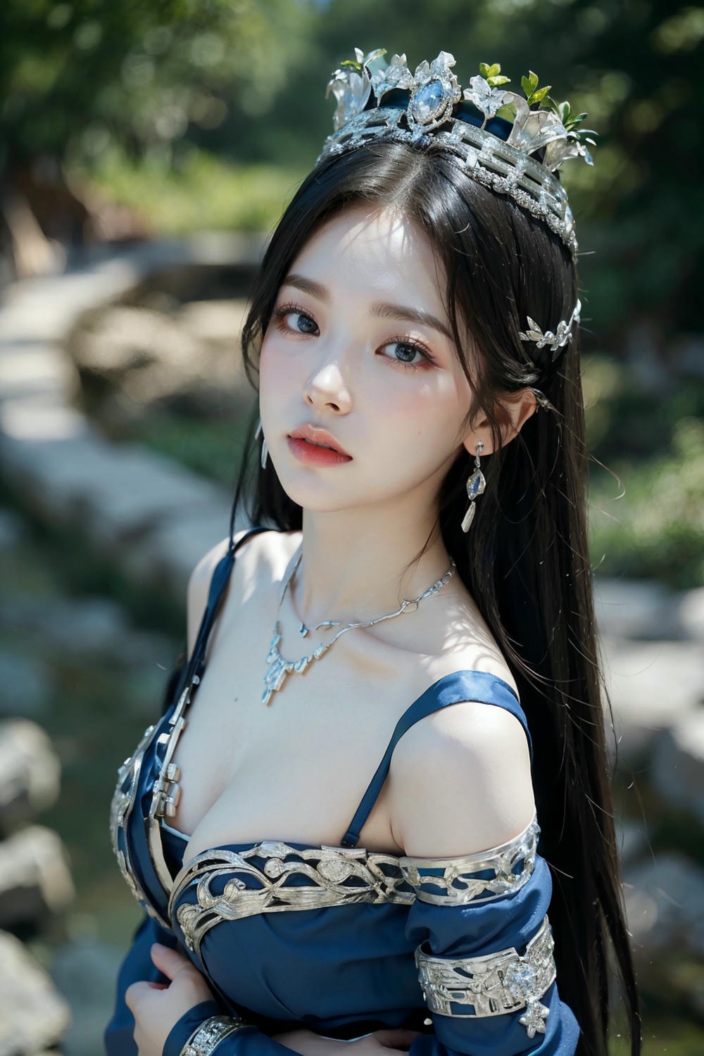 Collection - Regal Beauty in Enchanted Forest The Majestic Queen of the Realm -