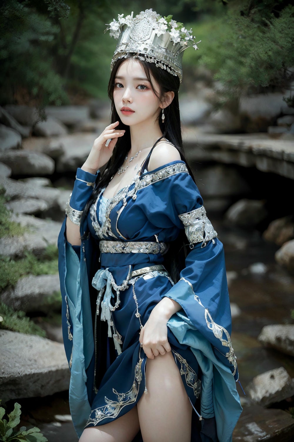 Collection - Regal Beauty in Enchanted Forest The Majestic Queen of the Realm -