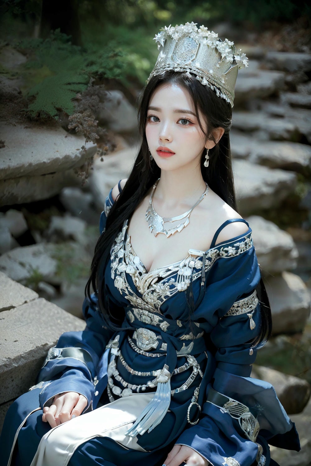 Collection - Regal Beauty in Enchanted Forest The Majestic Queen of the Realm -