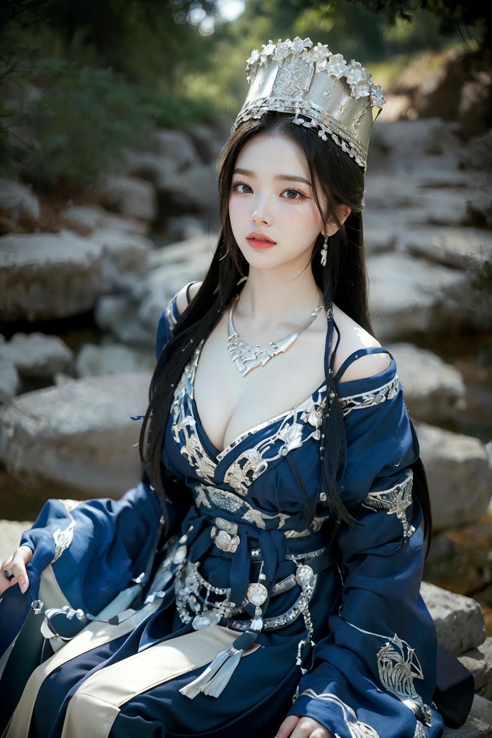 Collection - Regal Beauty in Enchanted Forest The Majestic Queen of the Realm -