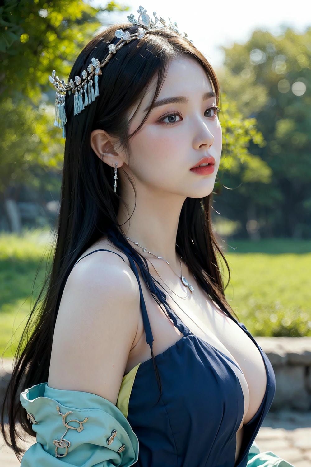 Collection - Regal Beauty in Enchanted Forest The Majestic Queen of the Realm -