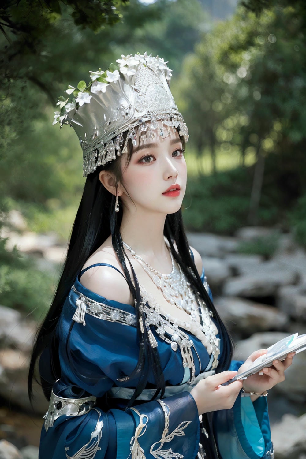 Collection - Regal Beauty in Enchanted Forest The Majestic Queen of the Realm -