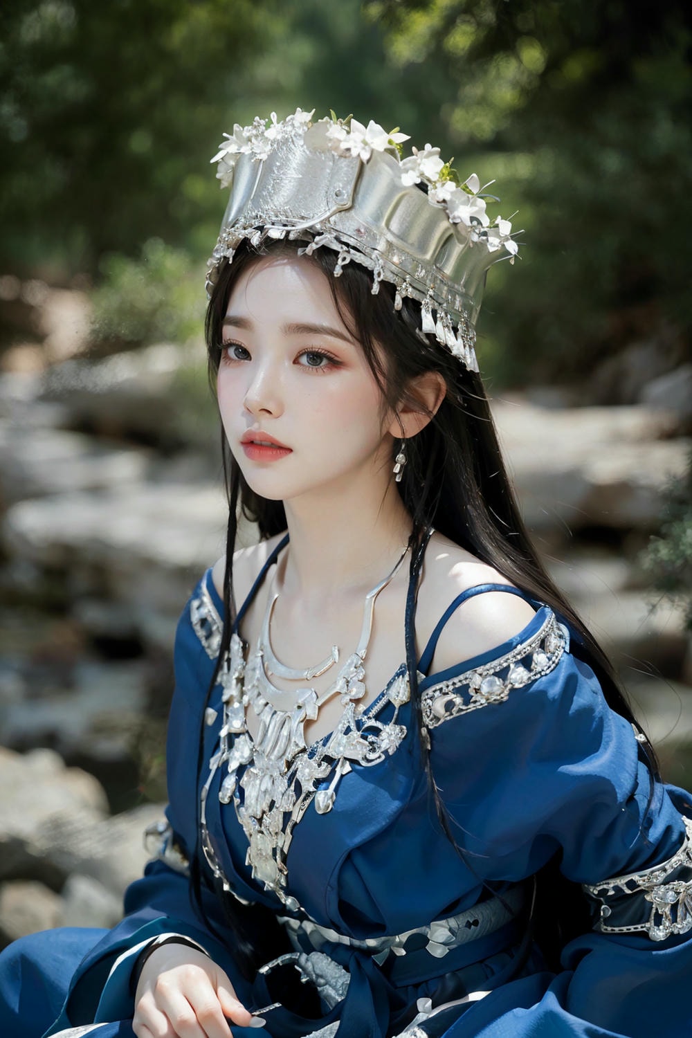 Collection - Regal Beauty in Enchanted Forest The Majestic Queen of the Realm -