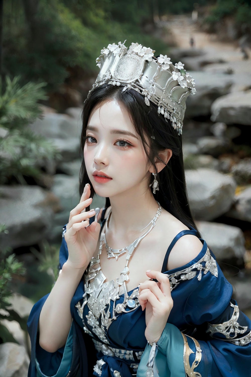 Collection - Regal Beauty in Enchanted Forest The Majestic Queen of the Realm -
