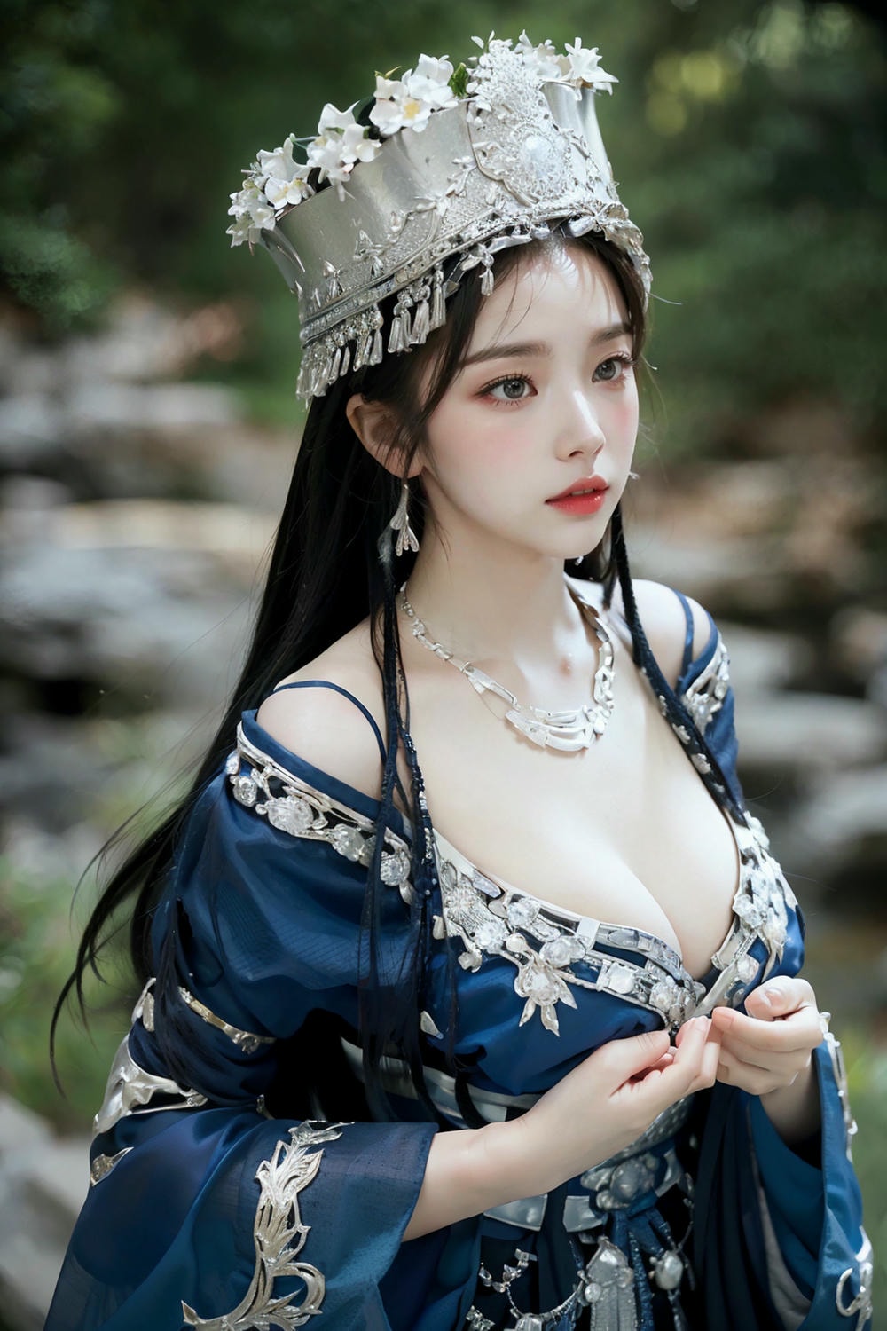 Collection - Regal Beauty in Enchanted Forest The Majestic Queen of the Realm -