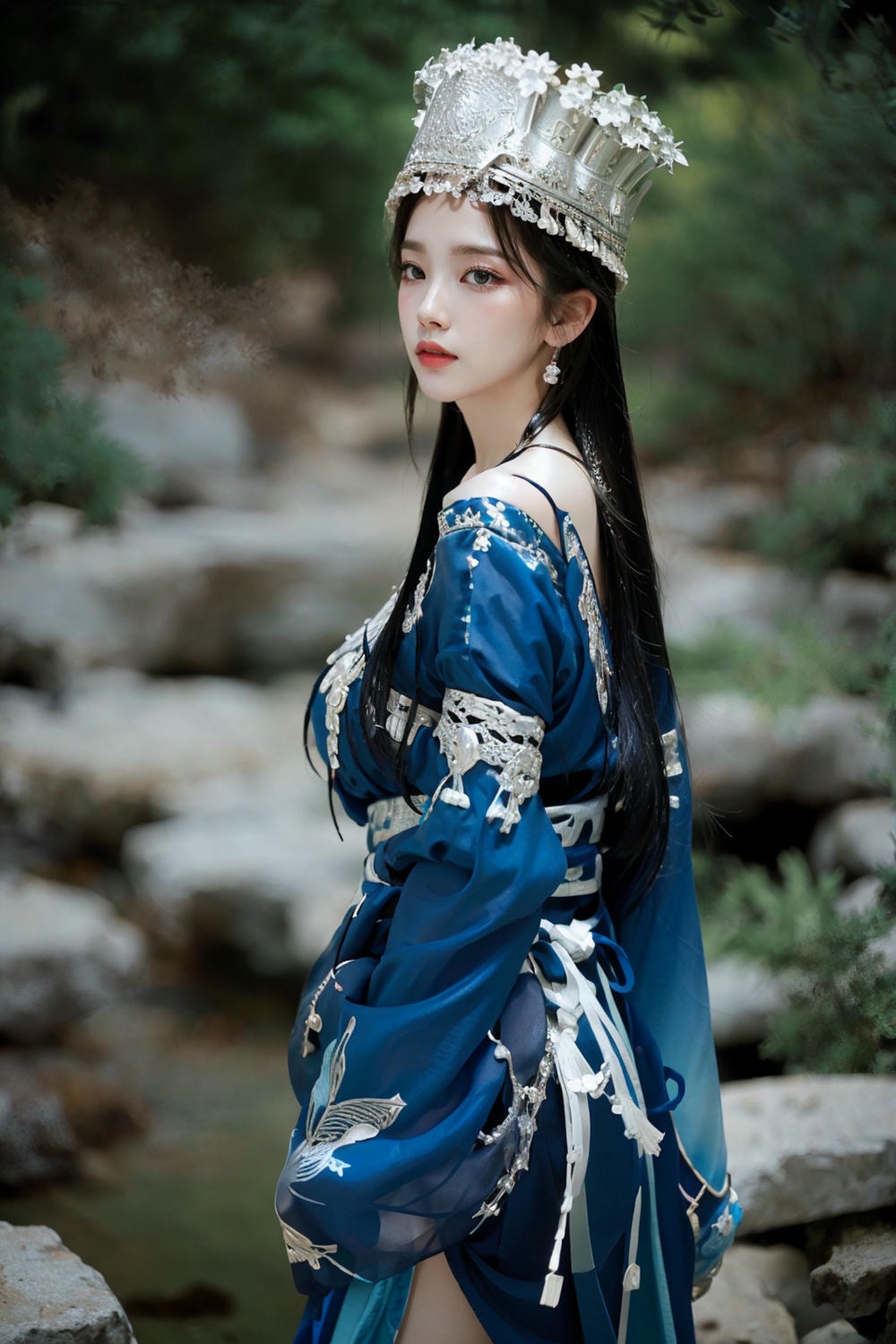 Collection - Regal Beauty in Enchanted Forest The Majestic Queen of the Realm -