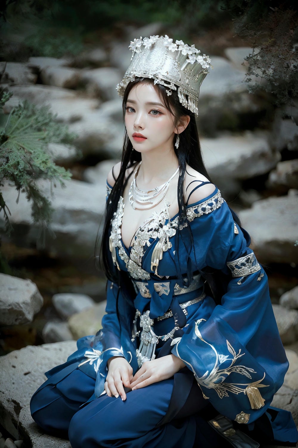 Collection - Regal Beauty in Enchanted Forest The Majestic Queen of the Realm -