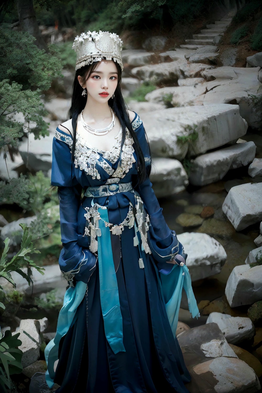 Collection - Regal Beauty in Enchanted Forest The Majestic Queen of the Realm -