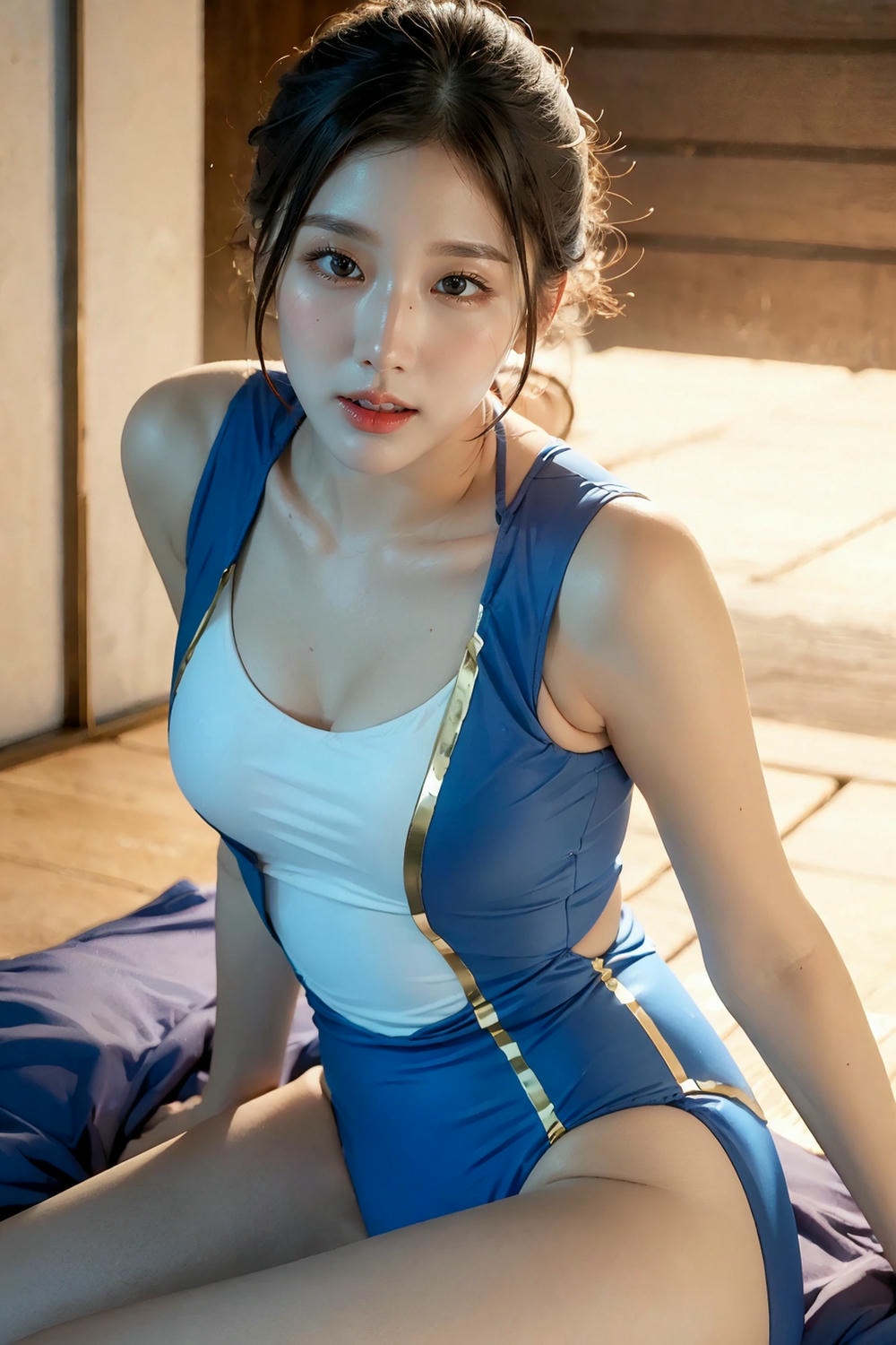 Collection - Seductive Pose in a One Piece Swimsuit - 2