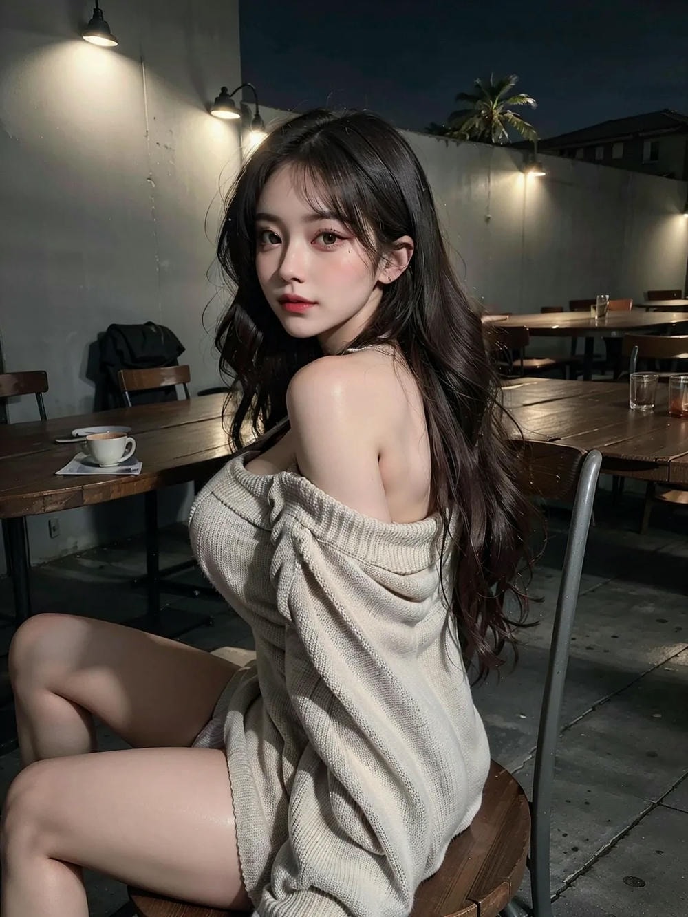 ★PATREON★ Nighttime Beauty in Knitwear 1