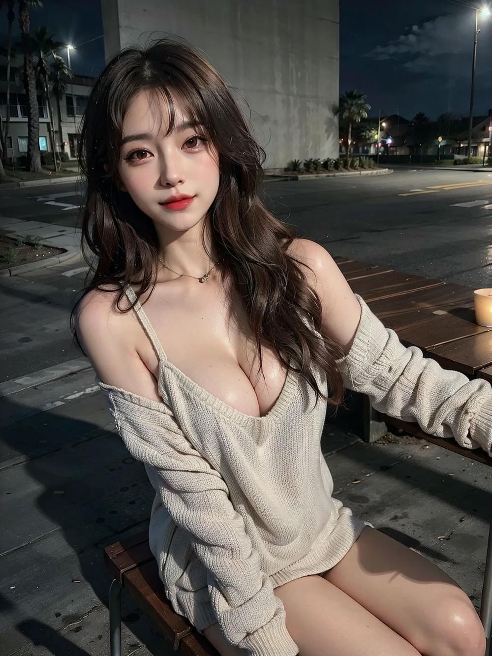 ★PATREON★ Nighttime Beauty in Knitwear 1