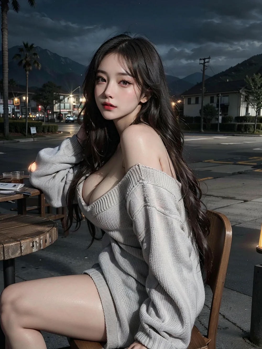 ★PATREON★ Nighttime Beauty in Knitwear 1