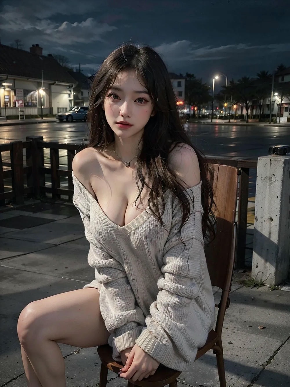 ★PATREON★ Nighttime Beauty in Knitwear 1