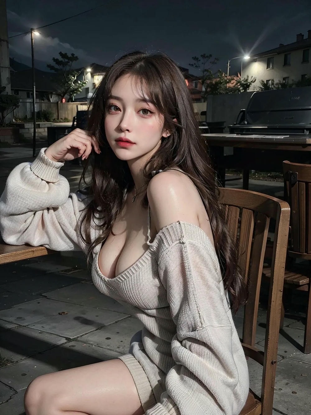 ★PATREON★ Nighttime Beauty in Knitwear 1