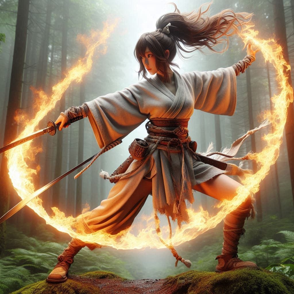 火焰女刀客