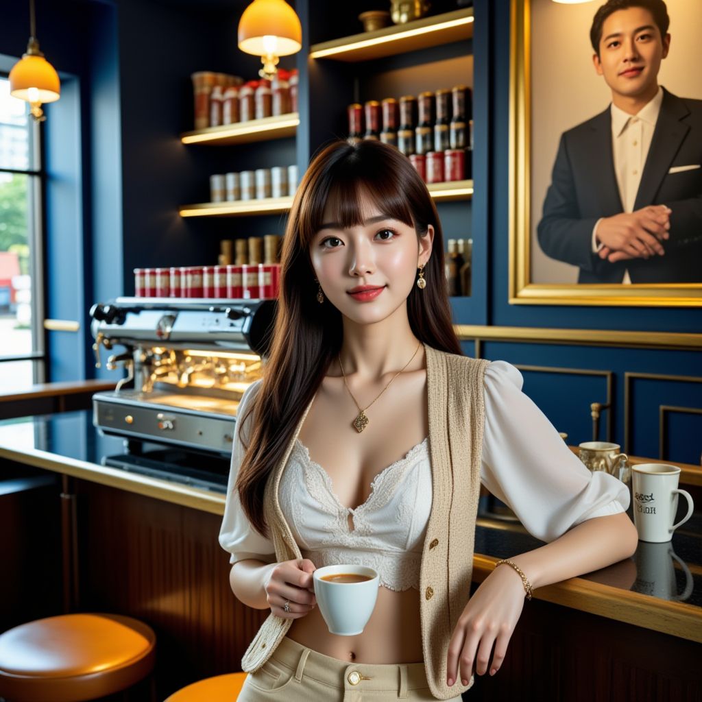 咖啡廳的妹子．一個人的咖啡廳