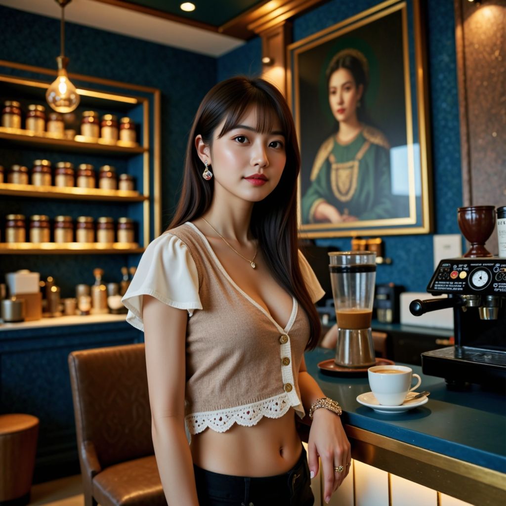 咖啡廳的妹子．一個人的咖啡廳