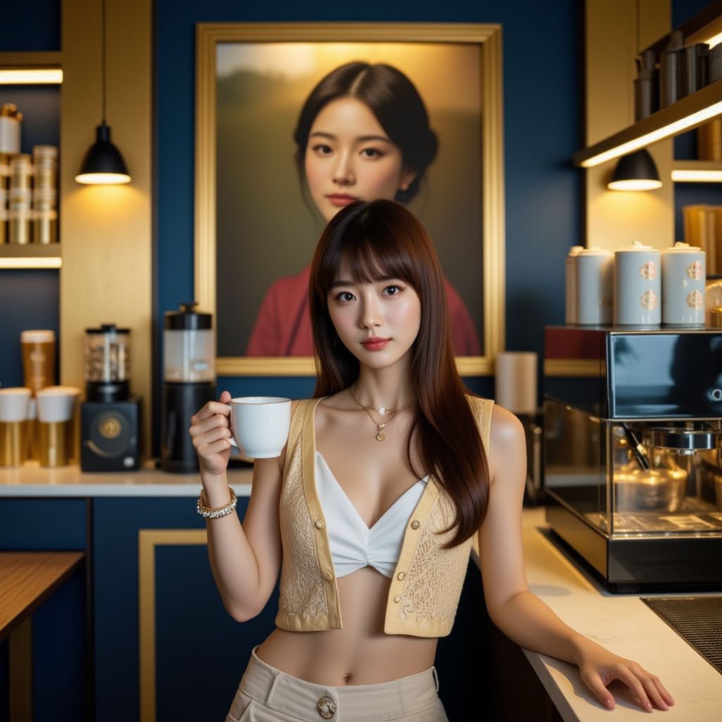 咖啡廳的妹子．一個人的咖啡廳