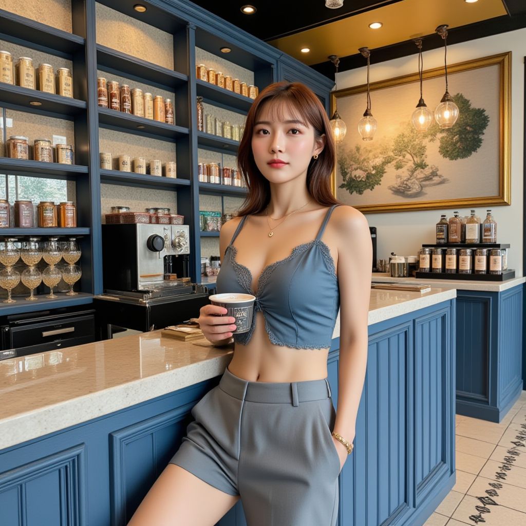 咖啡廳的妹子．一個人的咖啡廳