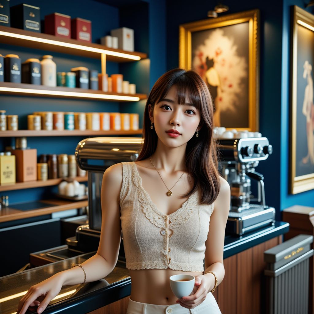 咖啡廳的妹子．一個人的咖啡廳
