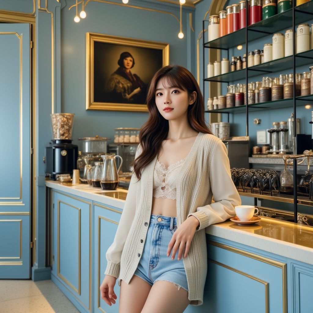 咖啡廳的妹子．一個人的咖啡廳