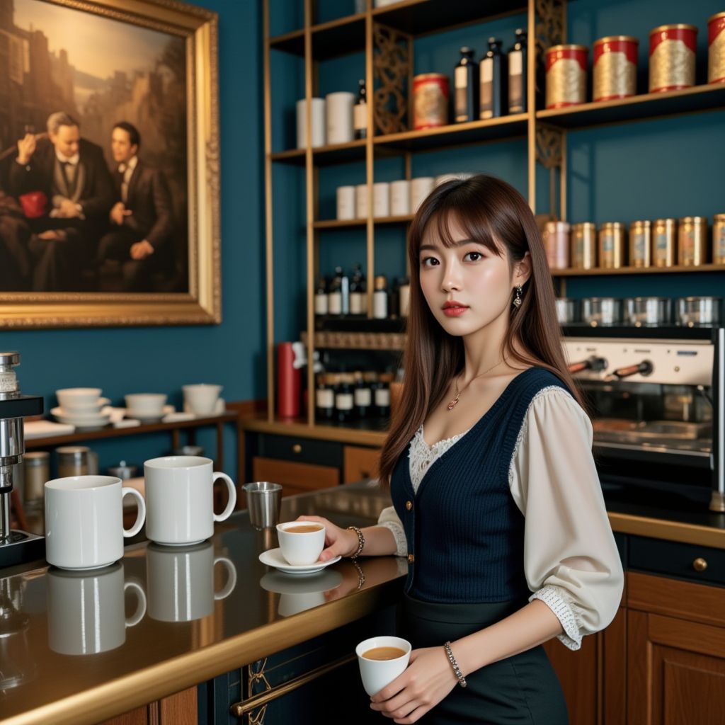咖啡廳的妹子．一個人的咖啡廳