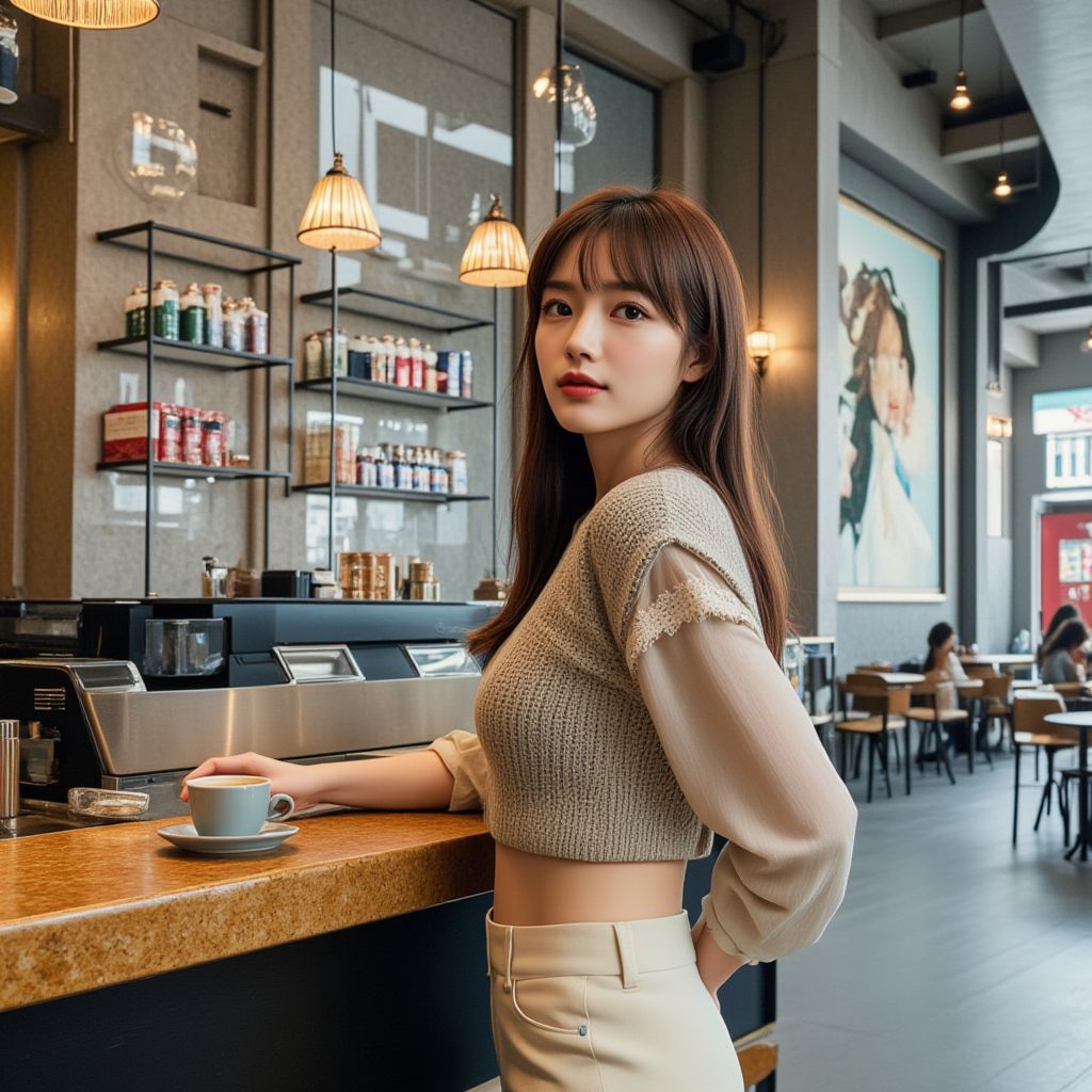 咖啡廳的妹子．一個人的咖啡廳