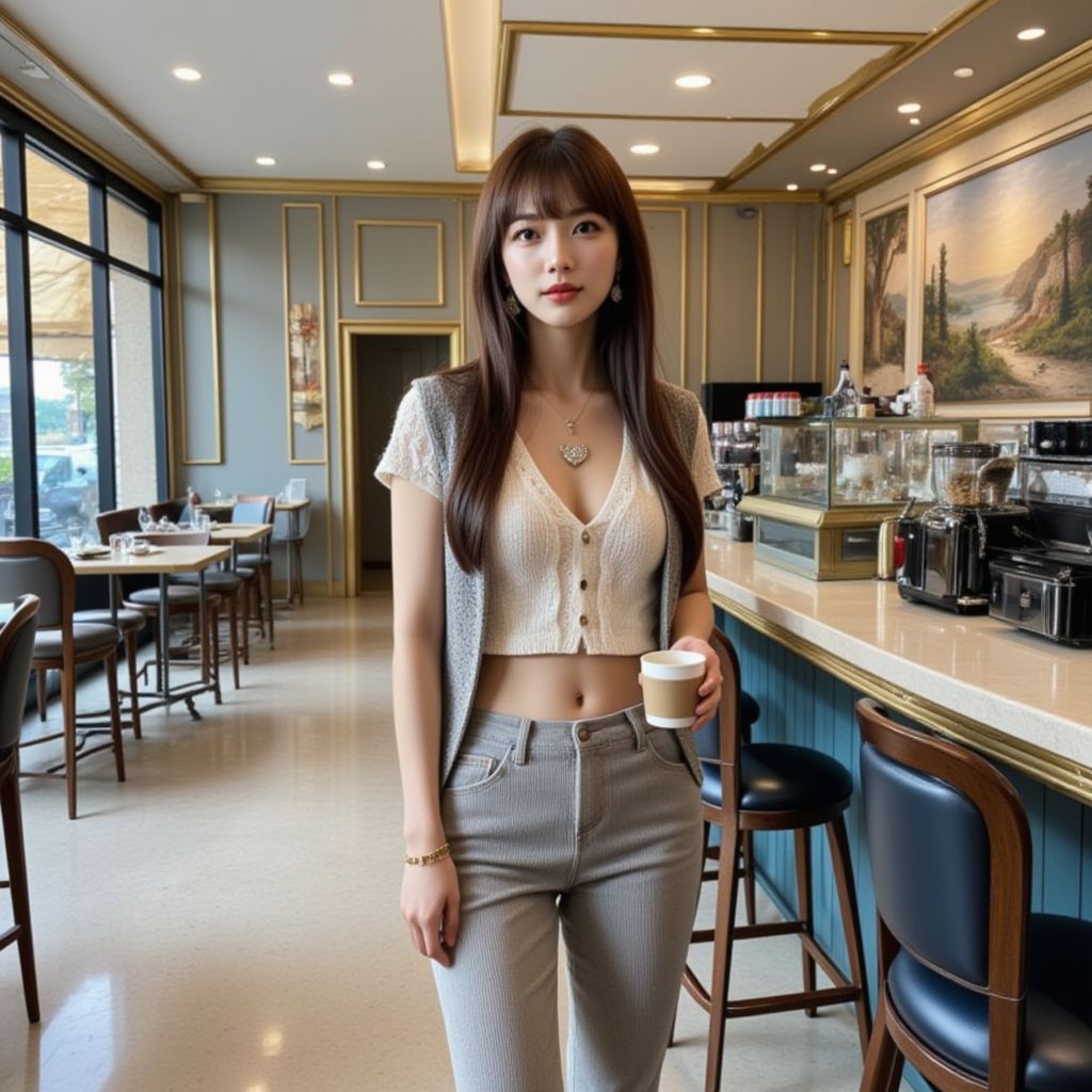 咖啡廳的妹子．一個人的咖啡廳