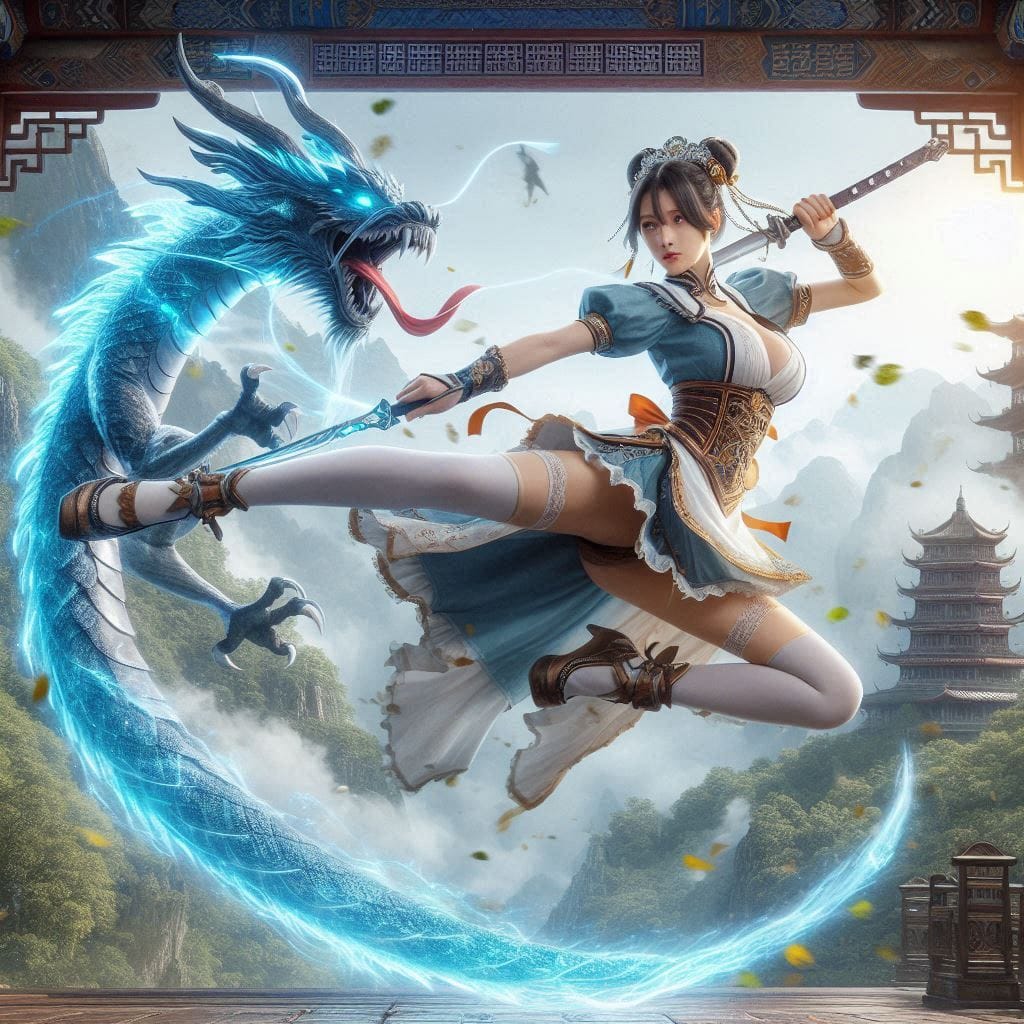 飛躍龍影