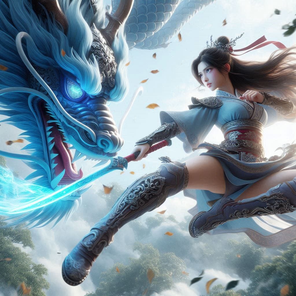 飛躍龍影