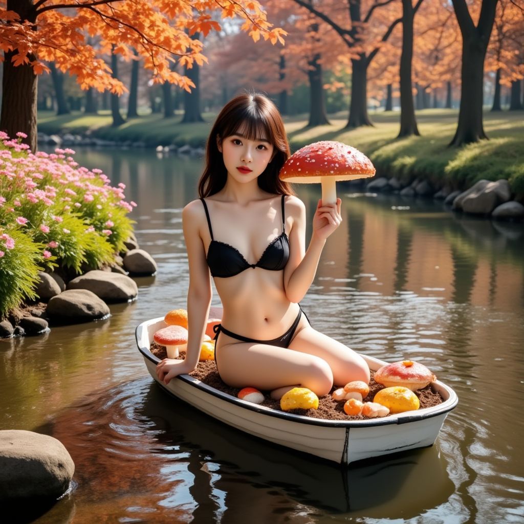 妹子採蘑菇．愈採愈大棵