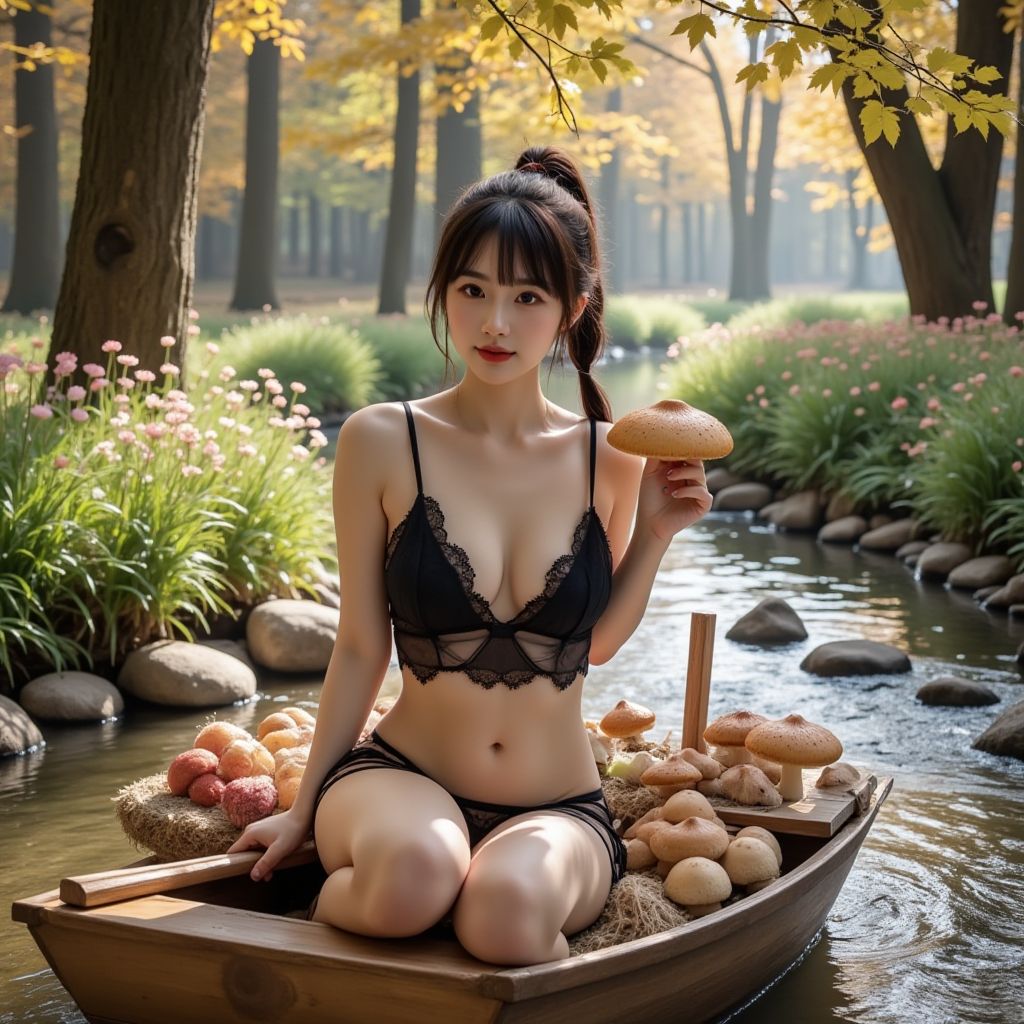 妹子採蘑菇．愈採愈大棵