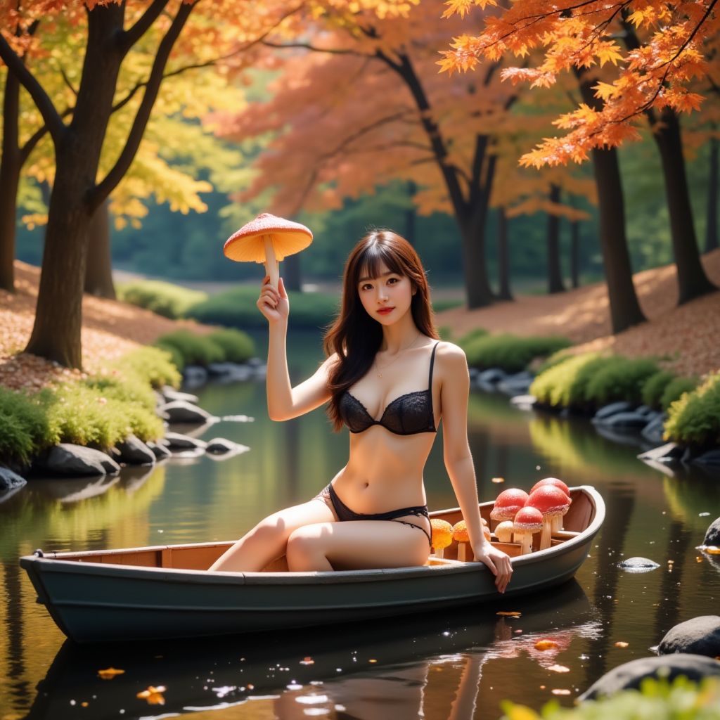 妹子採蘑菇．愈採愈大棵