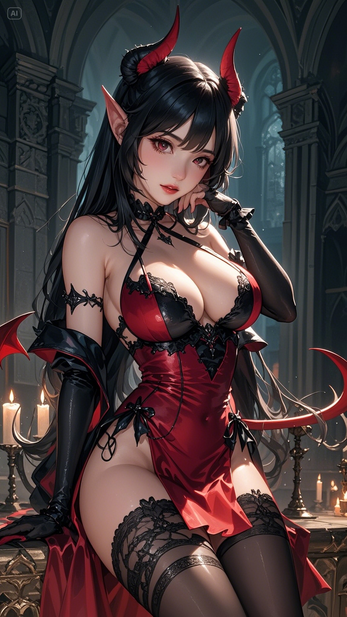 Little devil girl