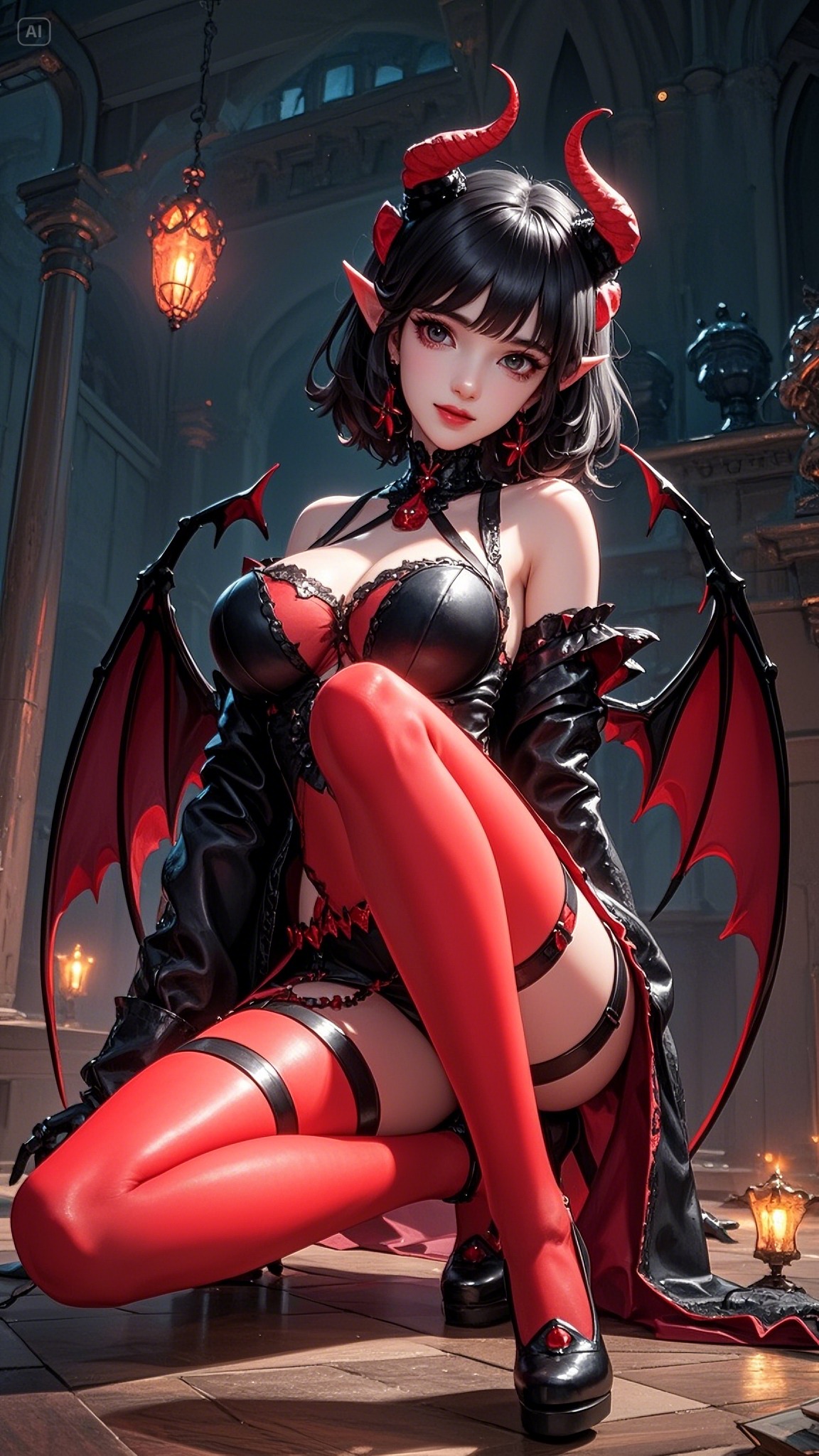 Little devil girl