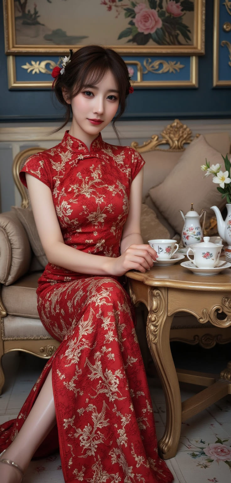 Sister's cheongsam