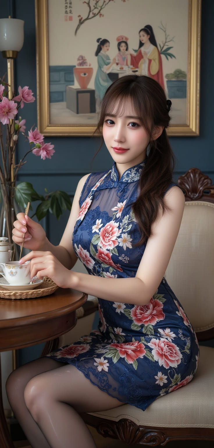 Sister's cheongsam