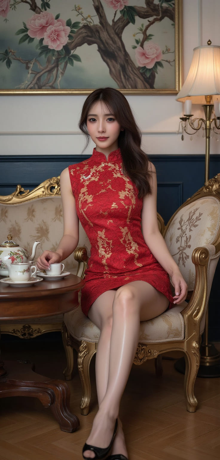 Sister's cheongsam