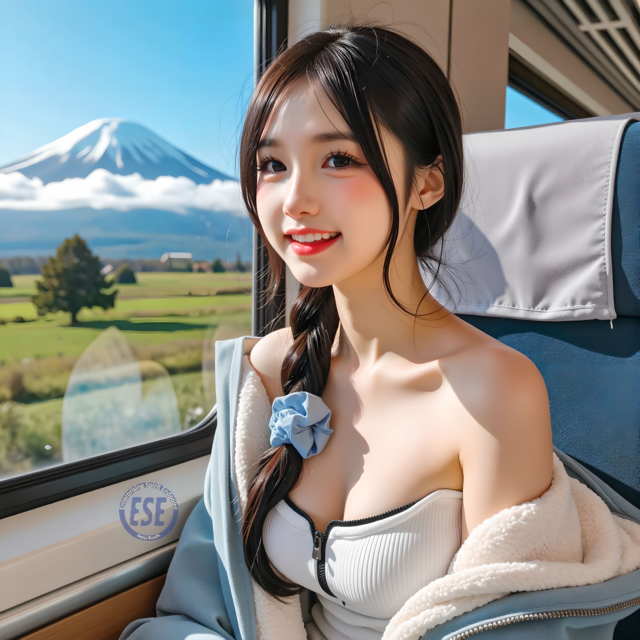 Internet celebrity sister took her sister to shoot outside Mt. Fuji