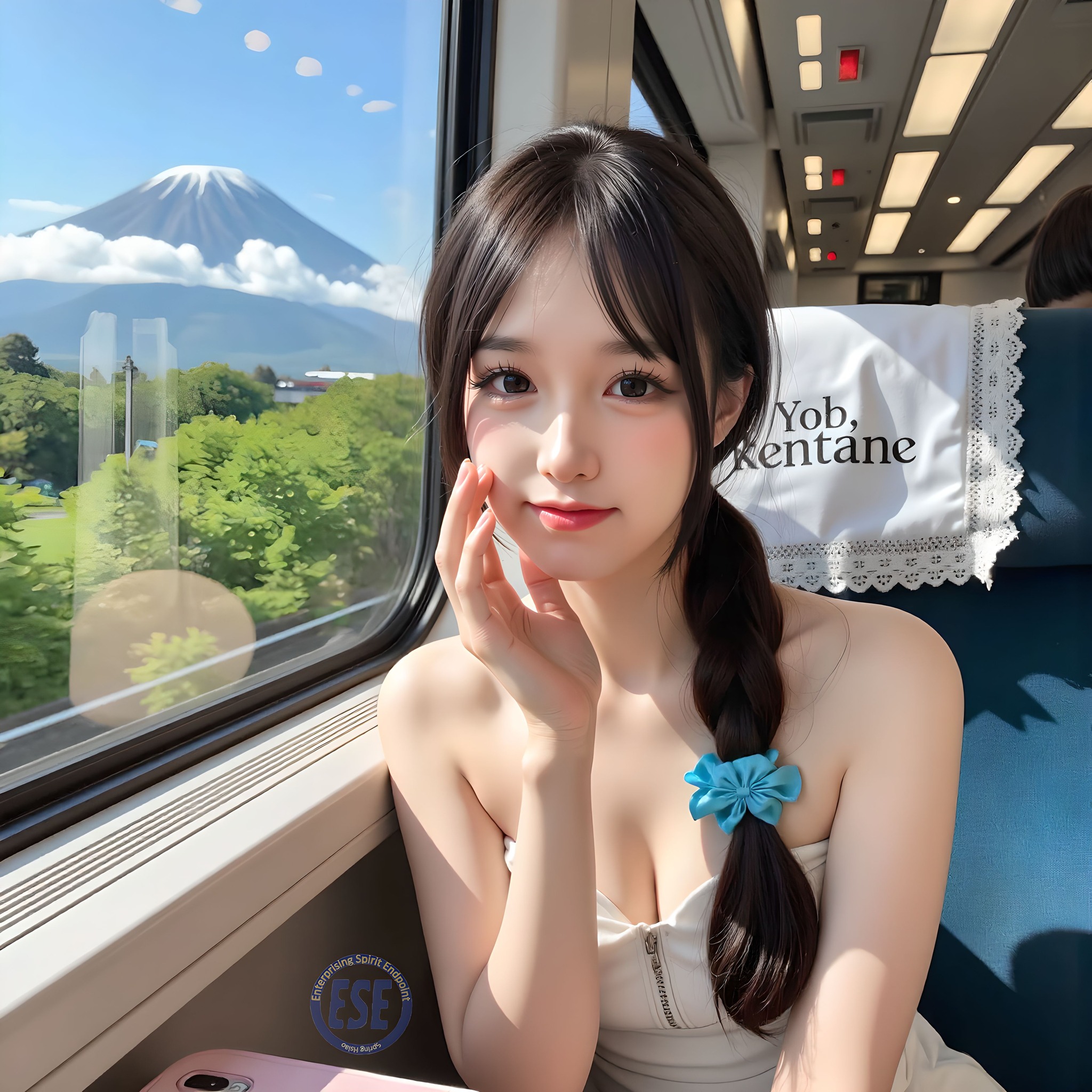 Internet celebrity sister took her sister to shoot outside Mt. Fuji