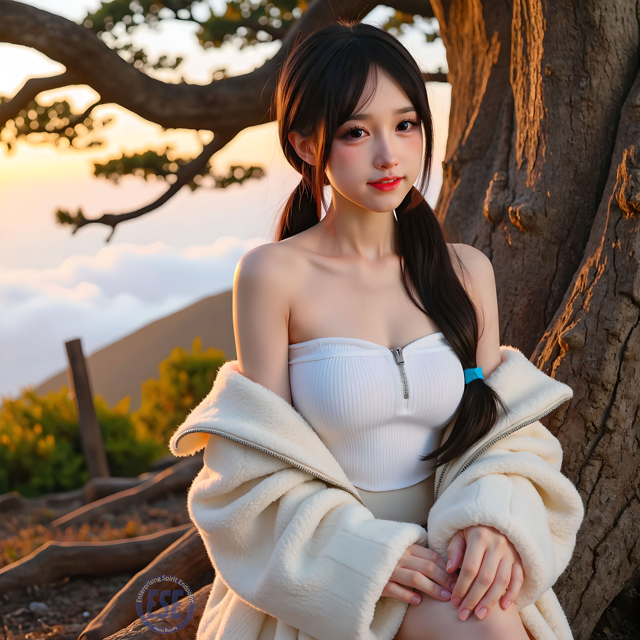 Internet celebrity sister took her sister to shoot outside Mt. Fuji