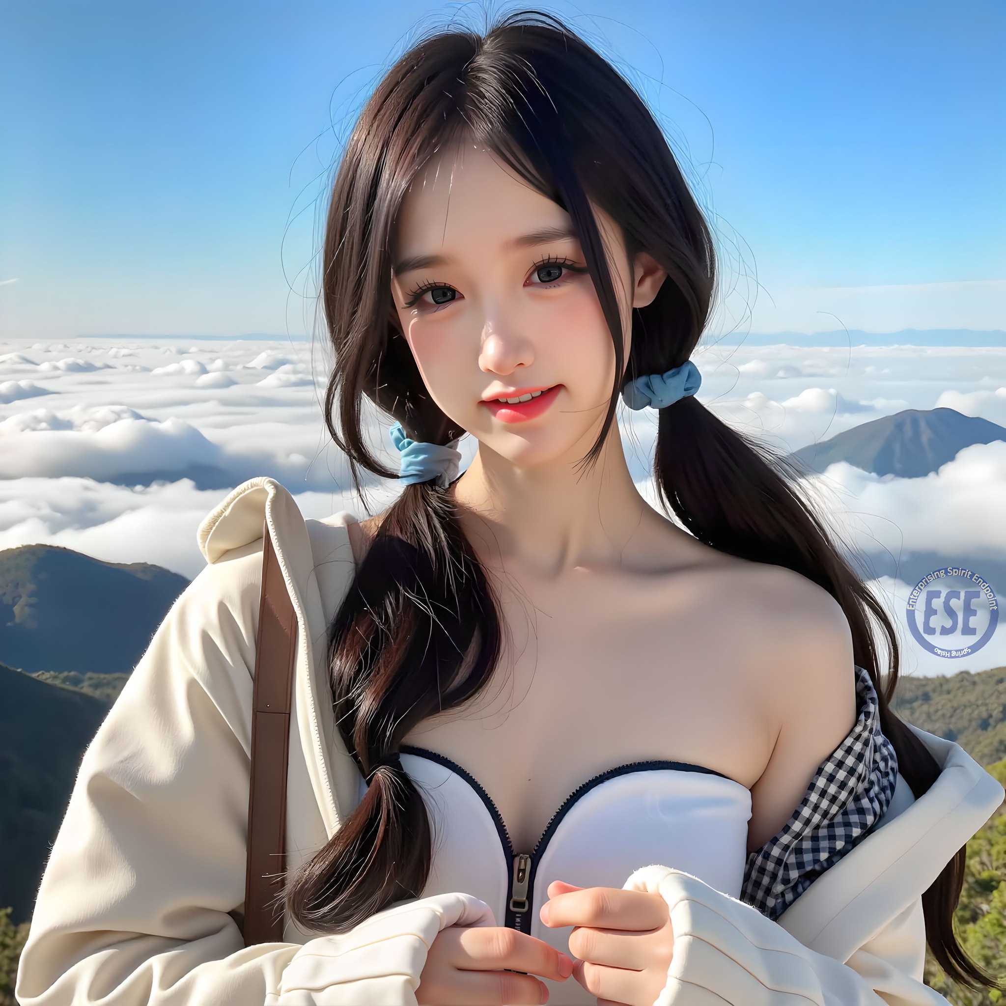 Internet celebrity sister took her sister to shoot outside Mt. Fuji