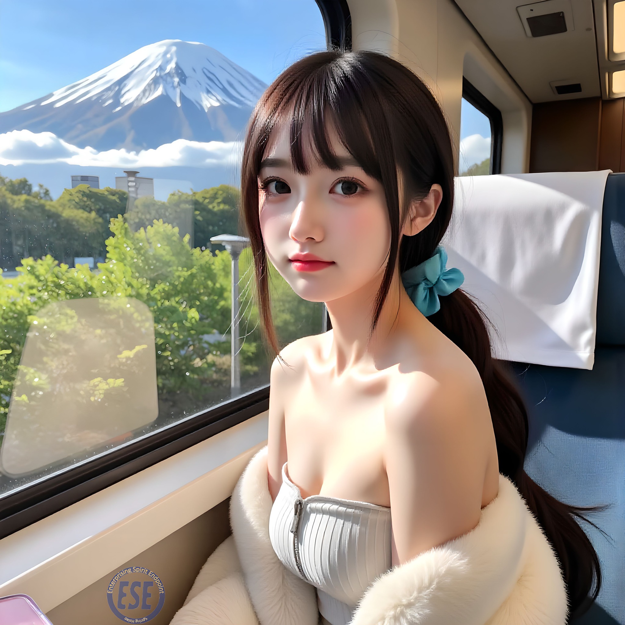 Internet celebrity sister took her sister to shoot outside Mt. Fuji