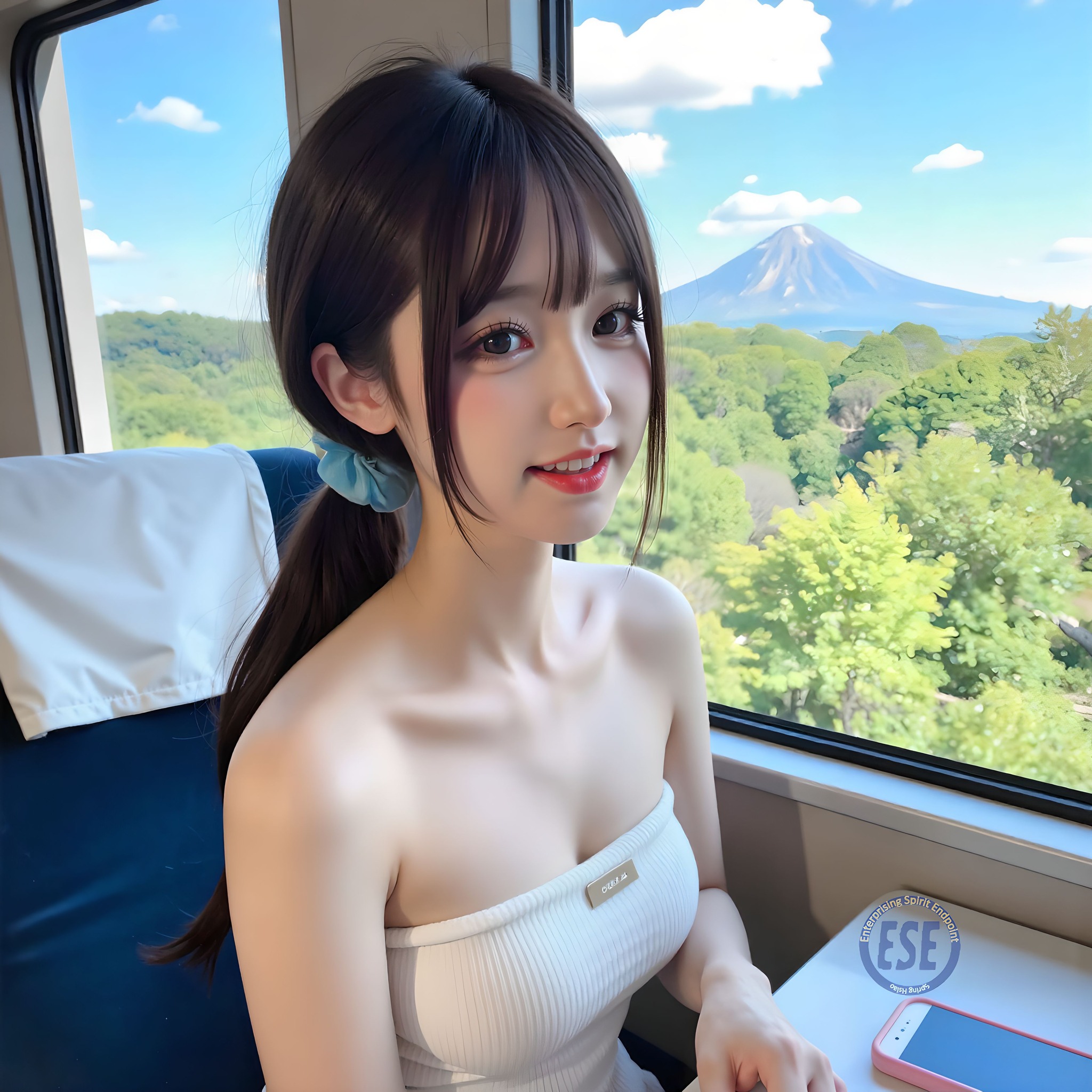Internet celebrity sister took her sister to shoot outside Mt. Fuji