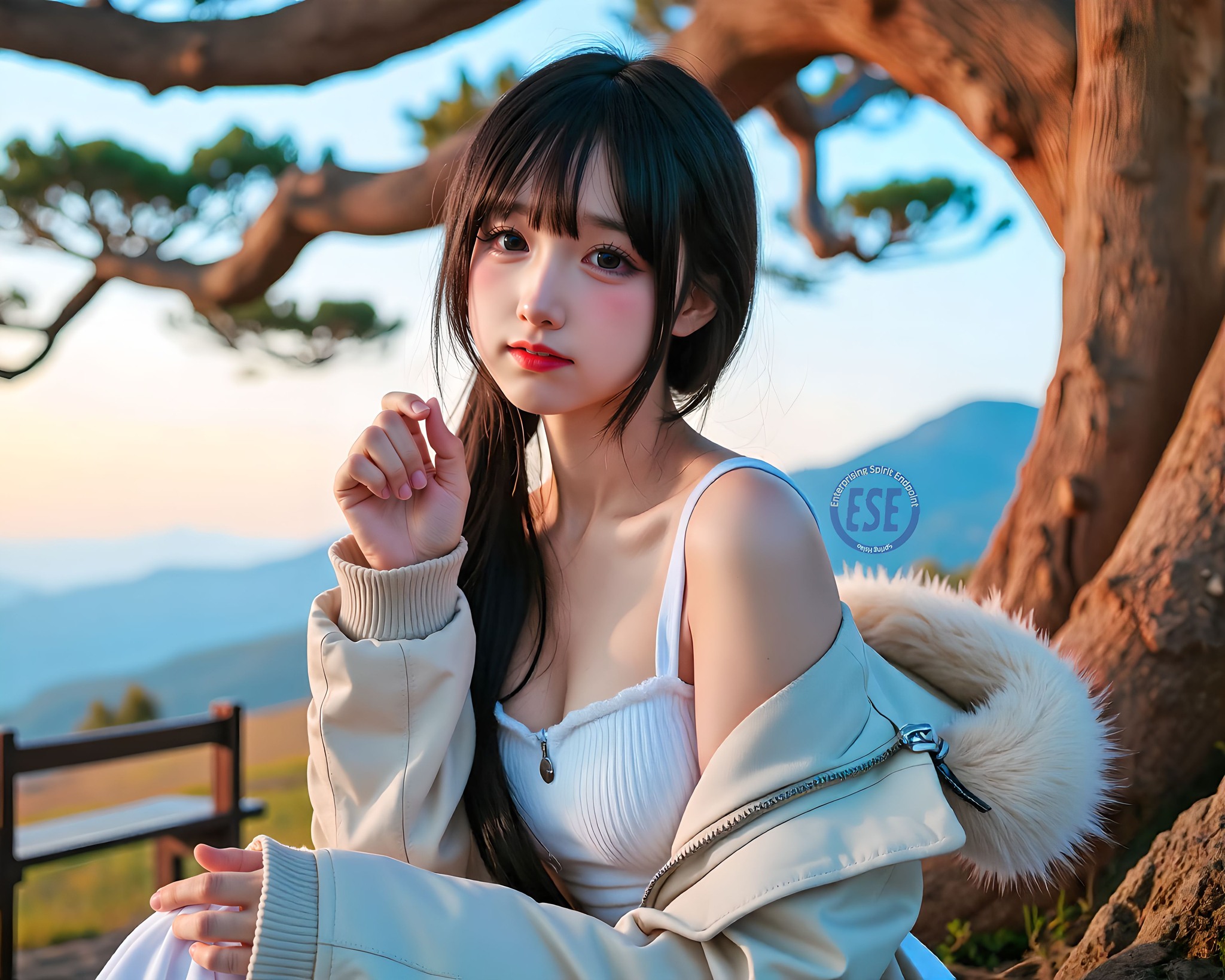Internet celebrity sister took her sister to shoot outside Mt. Fuji