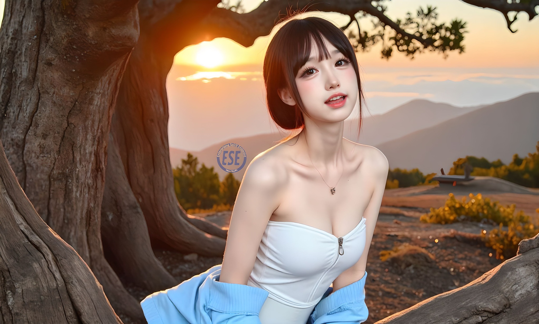 Internet celebrity sister took her sister to shoot outside Mt. Fuji