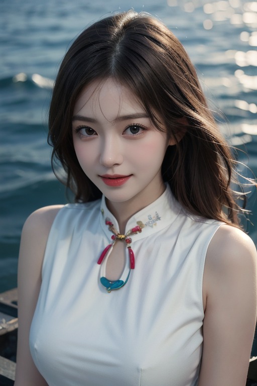 Beautiful long-haired girl