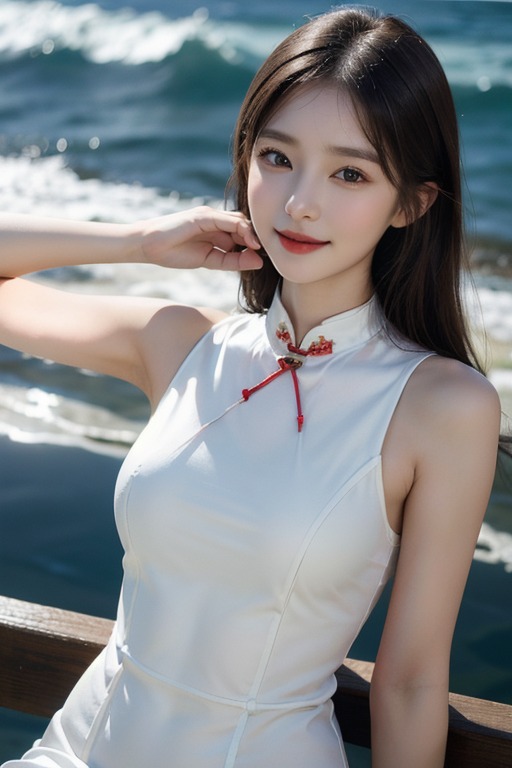 Beautiful long-haired girl